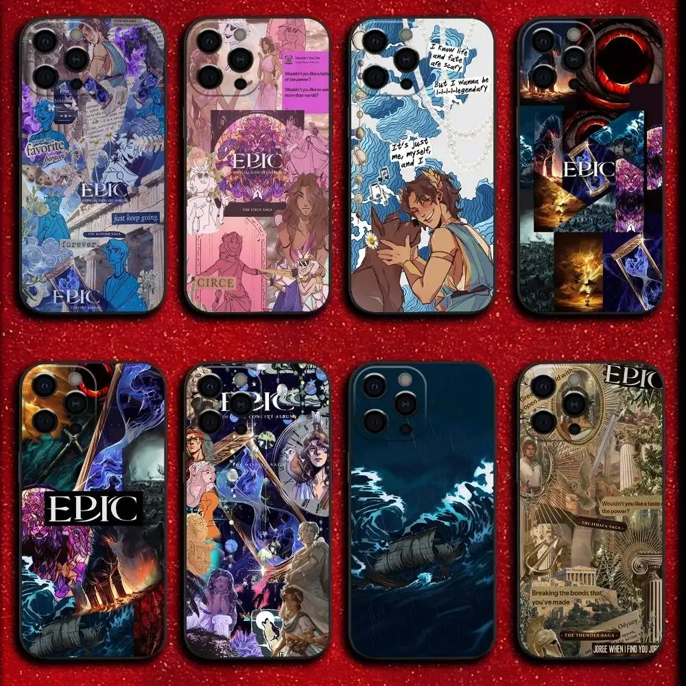 

Music E-Epic The Musical Phone Case For iPhone 16,15,14,13,12,11,Pro,XS,Max,XR,Plus,E,SE4,Mini Shockproof Black Cover