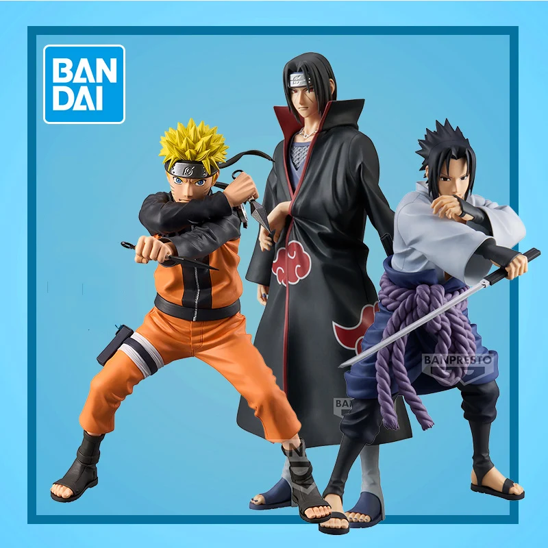 

Bandai подлинная Наруто Графиста Учиха Учиха Саске Итачи Коллекционная аниме-кукла модель игрушки для мальчика подарки и сценарии