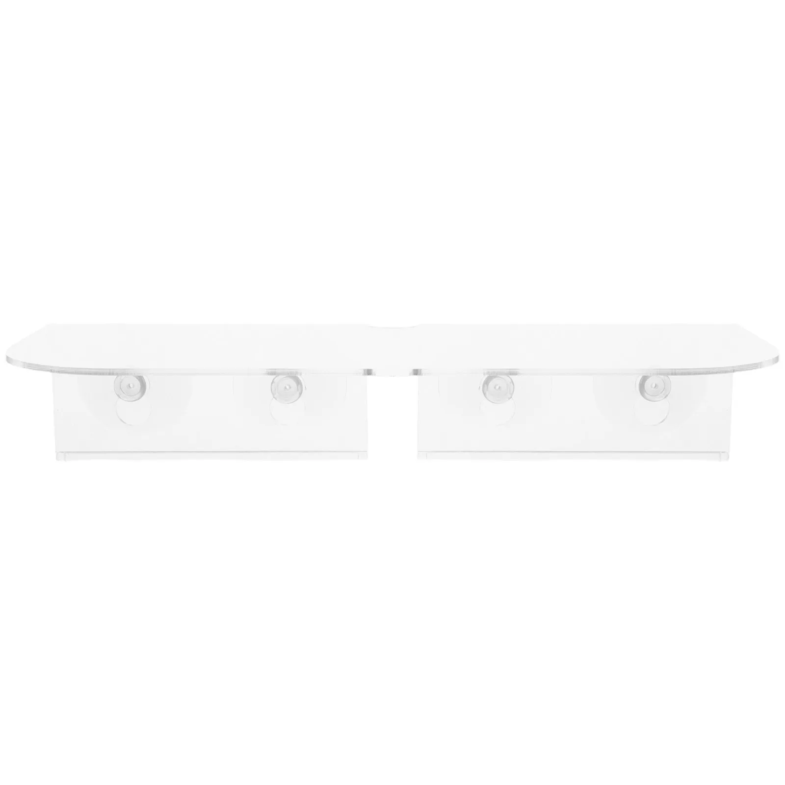 Window Plant Shelf Suction Cup Acrylic Floating Plant Holder 12 Inch Indoor Windowsill Garden Floating Shelf for Succulents