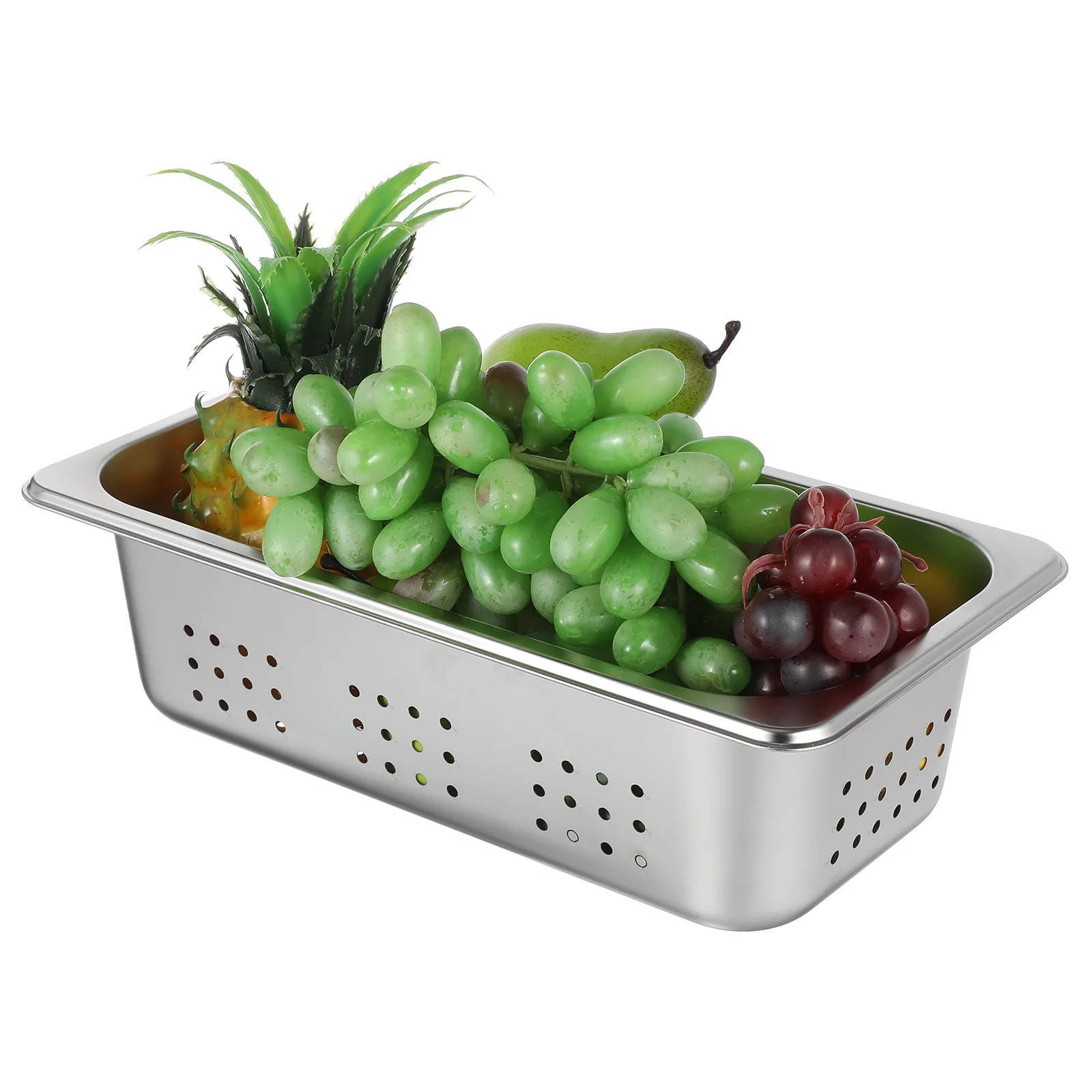 

Heavy Duty Stainless Steel Deep Steamer Pan For Hotel Restaurant Buffet Catering Serving Tray Perforated Steam Table Food