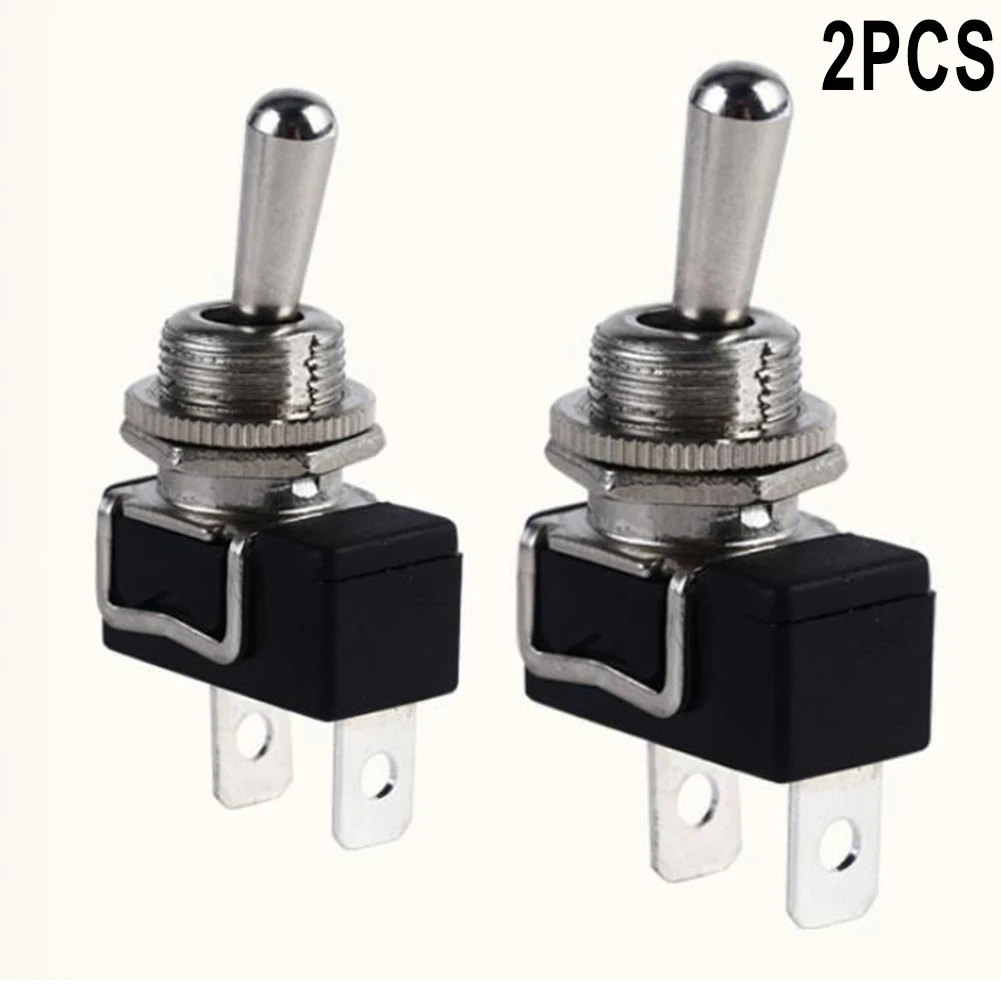 for flick Switch for toggle Switch W/ 2 Dust Waterproof 2-pin Automatic Button Car KN3E-101MP Marine On-Off 2 Pcs