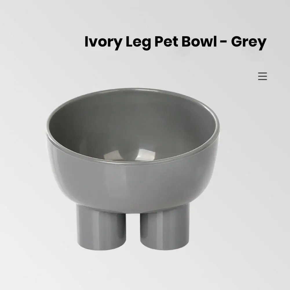 Adjustable Height Pet Bowl Stable Safe Macaroon Colour Cat Food Bowl Set with Elephant Leg Design Anti-spill for Multi-purpose