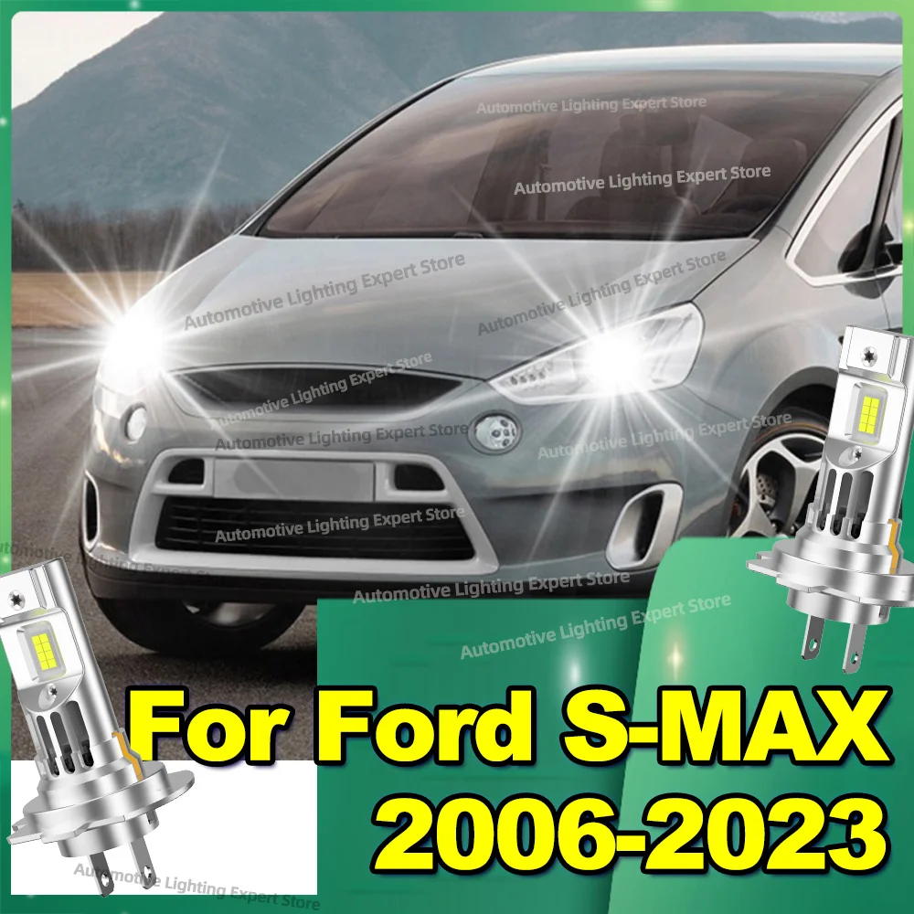 

2 шт. светодиодные лампы для фар 30000LM Auto Mini CanBus Turbo Light для Ford S-MAX SMAX 2006-2023 2009 2010 2011 2012 2013 2014 2015