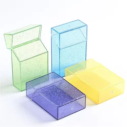 Photo Card Storage Box Holder Ins Transparent Blingbling Box Case Container Idol Kpop Albumes Photo Storage Box Stationery