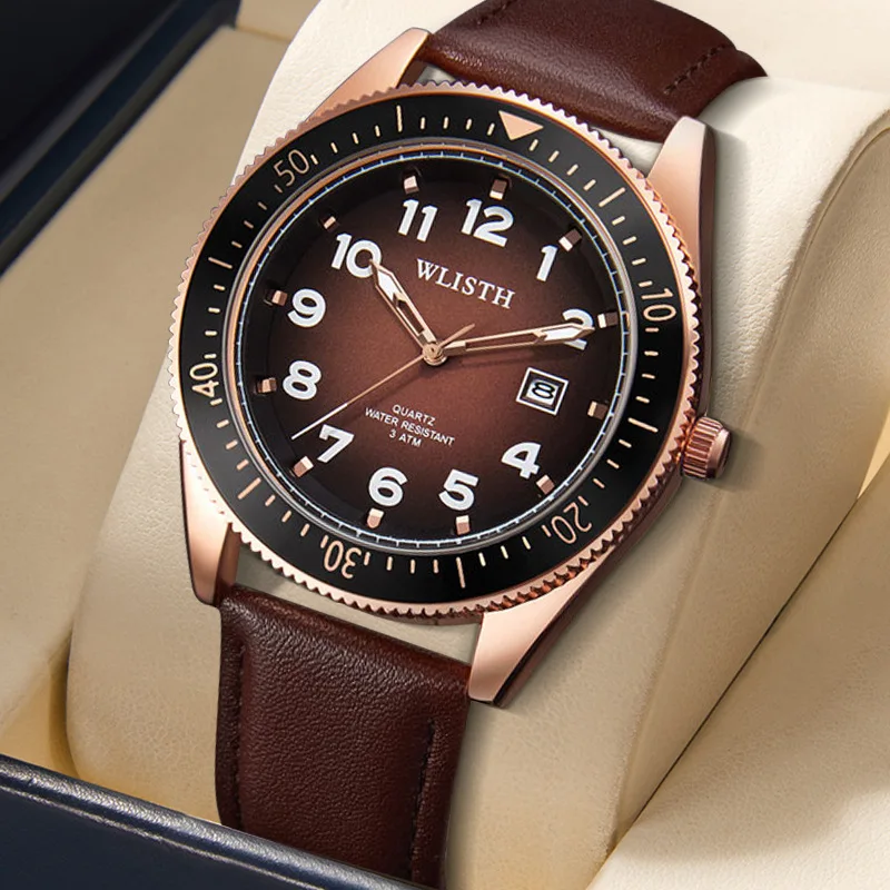 

Wolishi подлинные мужские часы водонепроницаемые светящиеся часы-календарь мужские кварцевые часы большое количество мужские часы оптом