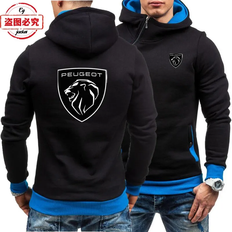 

Peugeot car logo jacket racing suit loose men's top casual sweater peugeot overalls group clothes