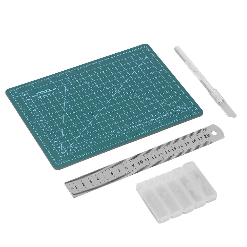 28pcs Double Sided Fabric Cutting Mat Grid Cutting Board DIY Crafts Paper Carving Mat Craft Cutting Board Quilting Projects