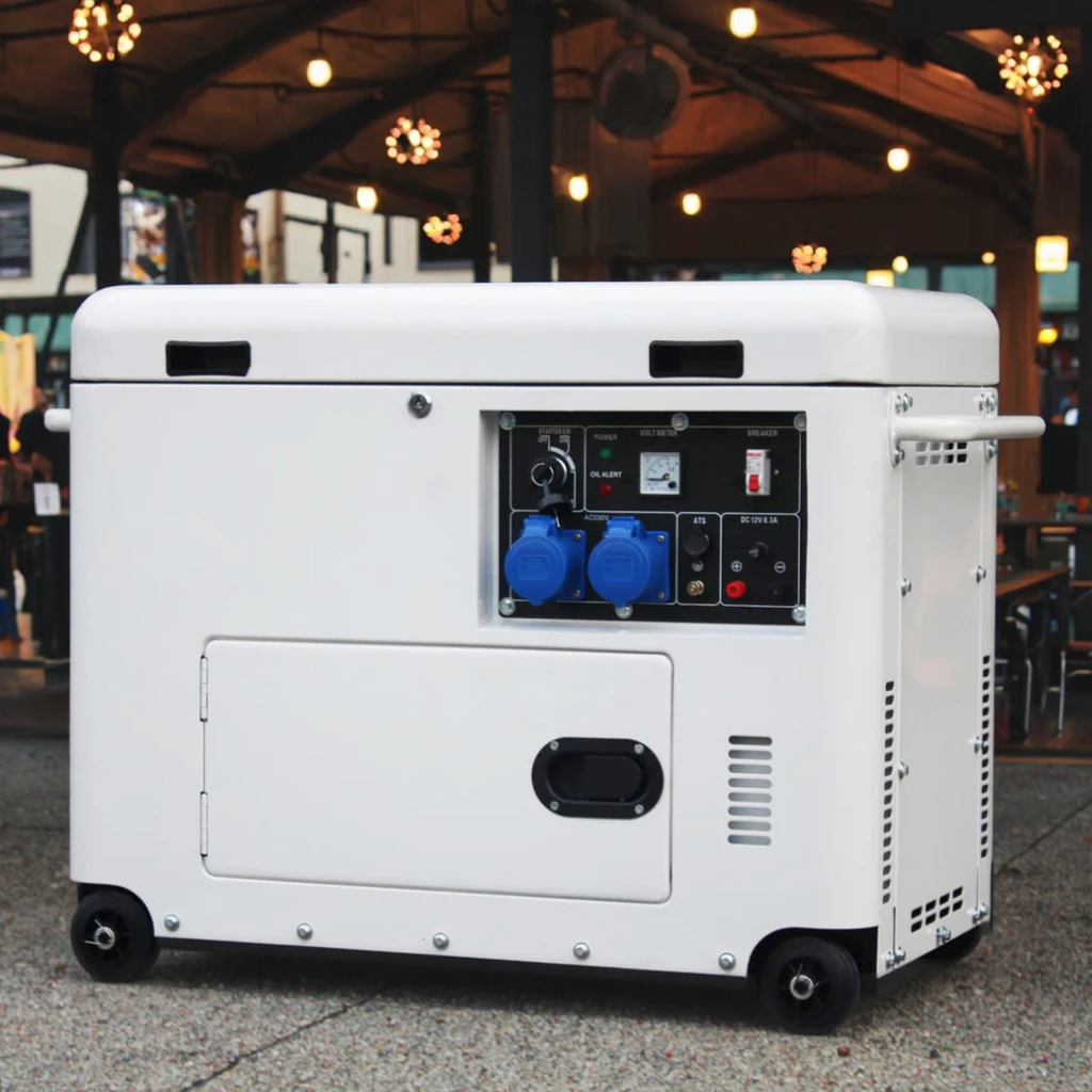 Super Silent Diesel Generator 3KW-20KW, 110V/220V/380V Portable with Wheels & ATS for Home/Welding, 50/60Hz
