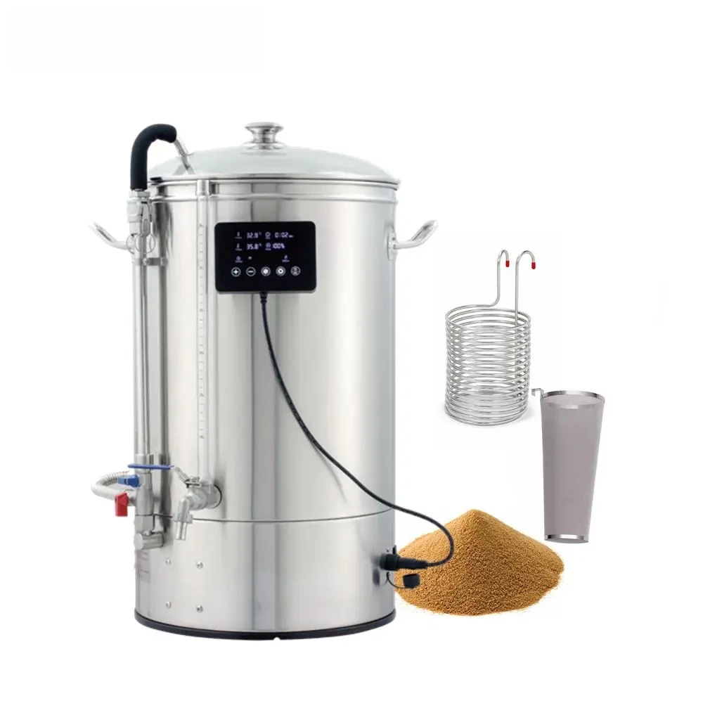 

Guten 40л 50л 70л Оборудование для домашнего пивоварения Ремесло Пивоварня Все в одном Система Wi-Fi Чайник для пива Мини-пивоваренная машина