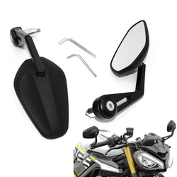 Motorcycle Handlebar Rearview Mirror Reversing Handle Bar Ends Side Mirrors For Triumph Street Triple 765 R S RS 675 R RX 660S