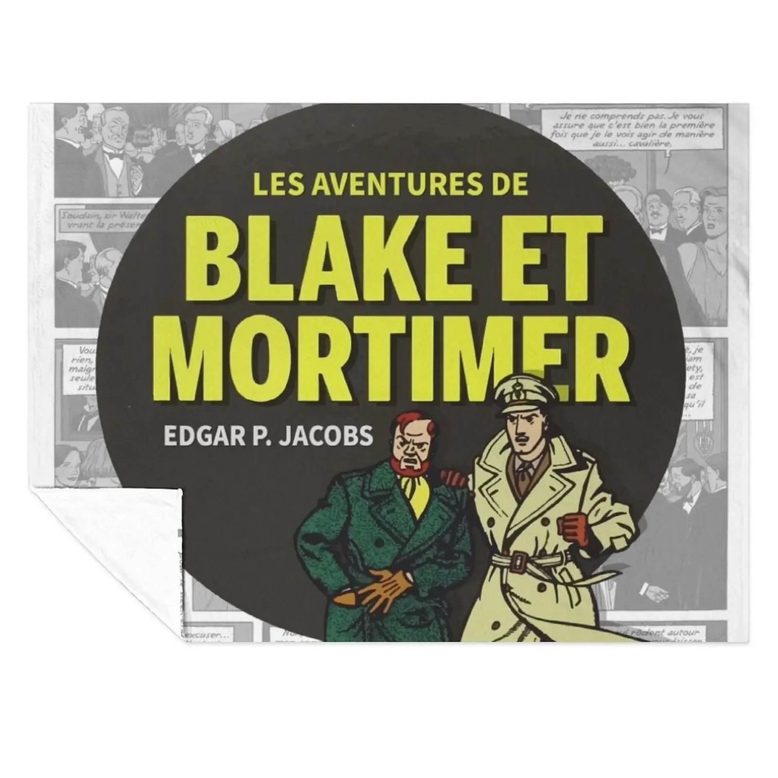

The Adventures of Blake and Mortimer Throw Blanket Soft Plush Plaid Flannel Fabric Heavy Furry Blankets