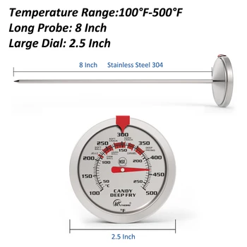 Waterproof digital speed reader, barbecue, meat, backlight for kitchen, candy oven, grill, deep steam cooking