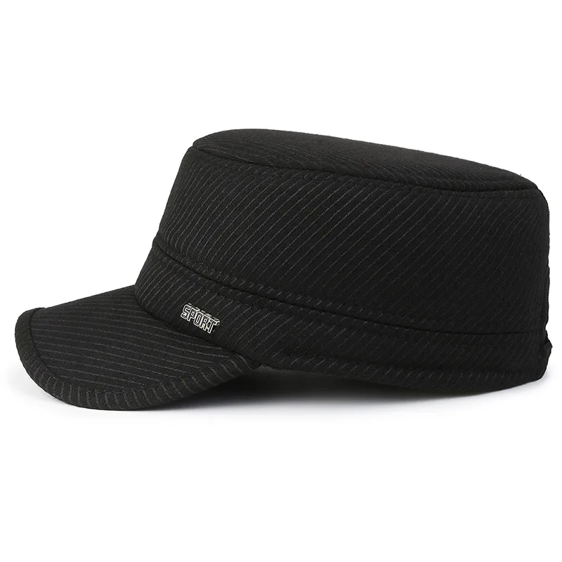 Chapeau pio en Laine et Titane pour Homme, Protection des Oreilles, Chaud, Résistant au Froid, en Coton Épais, pour l'Extérieur, Nouvelle Collection