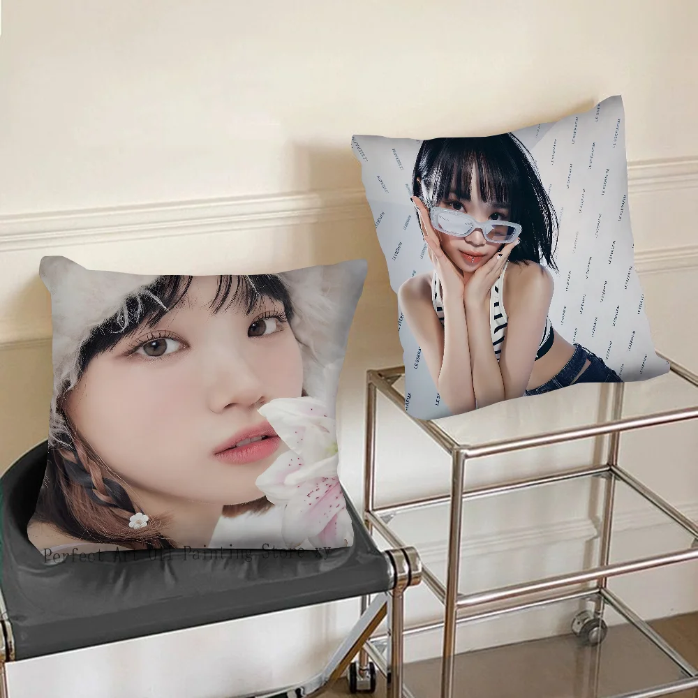 Kim Chae Won Kpop Pillow Case Square Pillow Bedroom Sofa Leisure Comfort Cushion Car Living Room Home Decoration