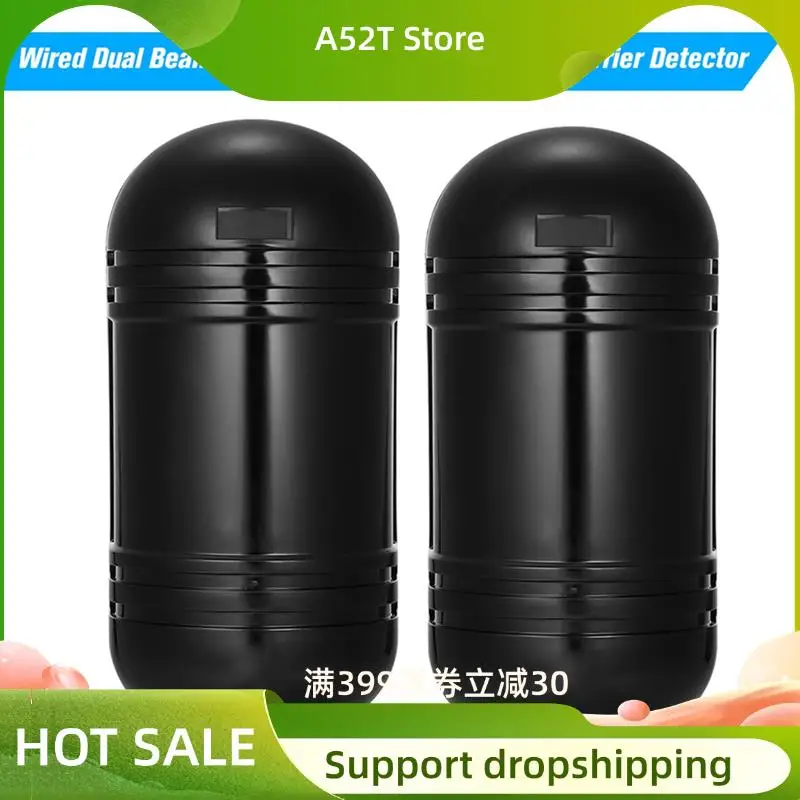 

A52T 4X Wired Dual Photoelectric Infrared Sensor Barrier Detector 100M Alarm Tamper Alarm For Park Burglar Alarm System