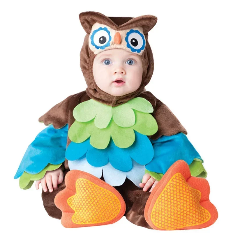 Baby Rompers Clothes Carnival Christmas Elf Halloween Costume Kids Baby Christmas Purim Animals Dress-up  Kids Costume