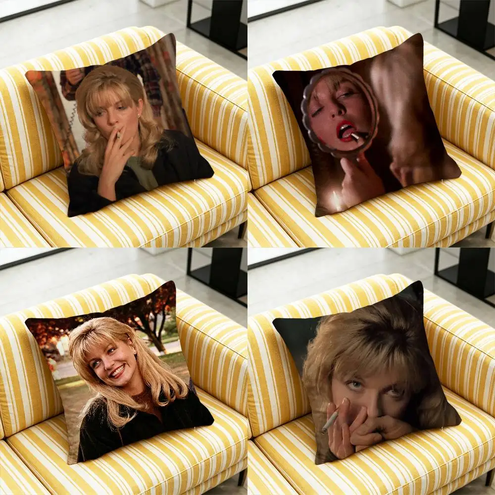 For Twin Peaks Laura Palmer Sheryl Lee Throw Pillow Cover Case Decorative Pillowcase Accent Cushion Covers Living Room