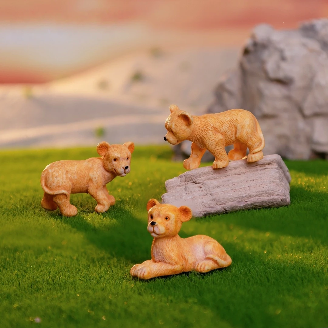 Figur Hewan Singa Realistis - - Desk Setup Nature ulasan dan harga
