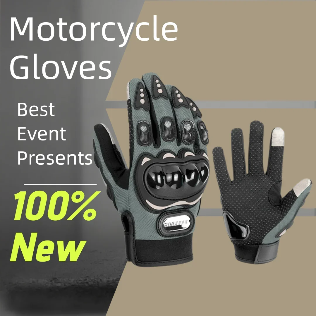 

Motorcycle Gloves Anti Drop Breathable Off-road Motorcycle Riding Gloves Touch Screen Full Finger Sports Gloves