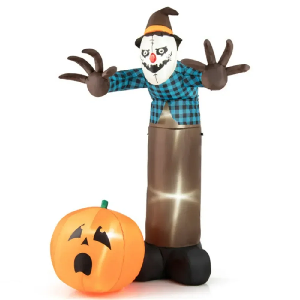 7 feet inflatable decorated Halloween scarecrow