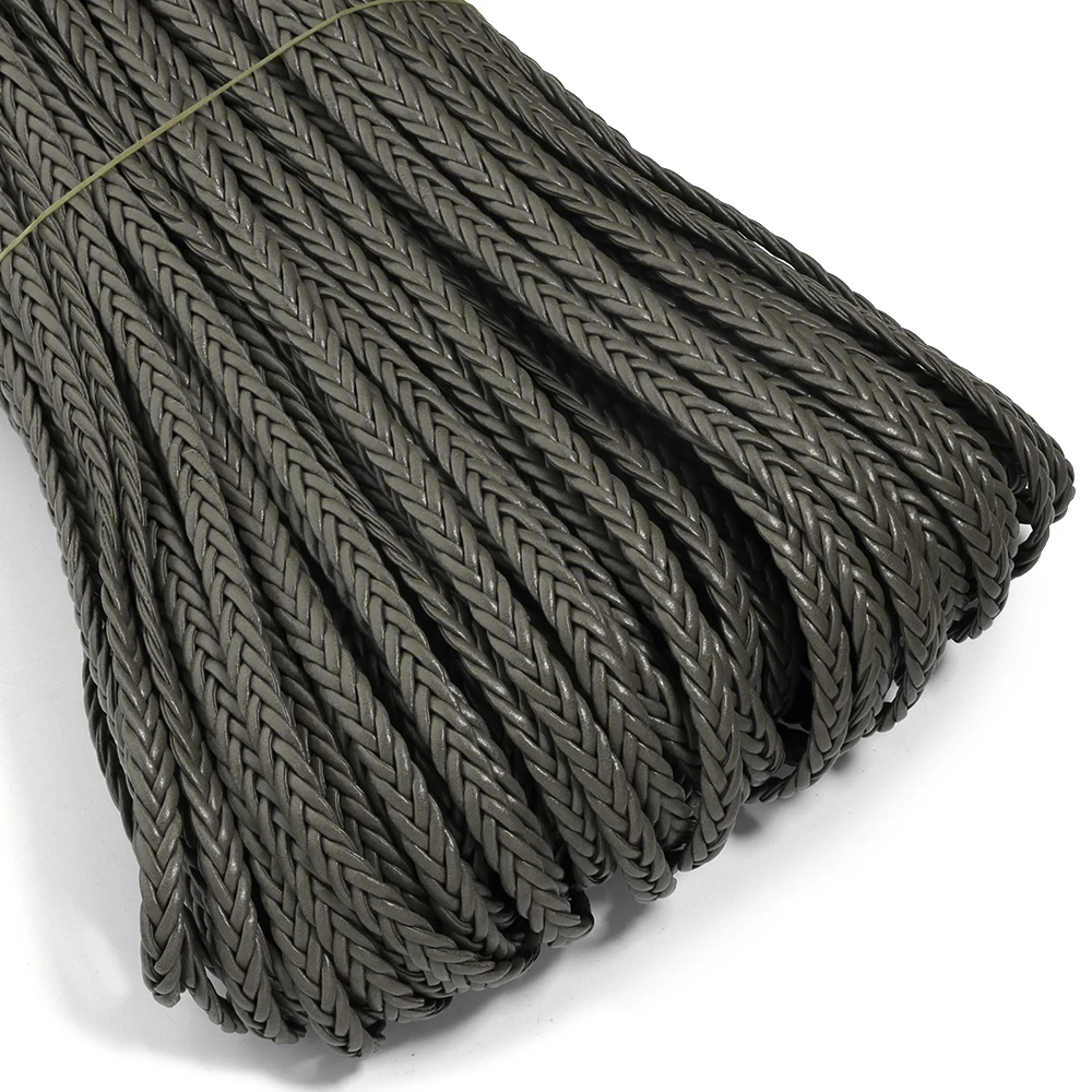 Genuine Cow Leather Braided Thong Cord for DIY Crafts
