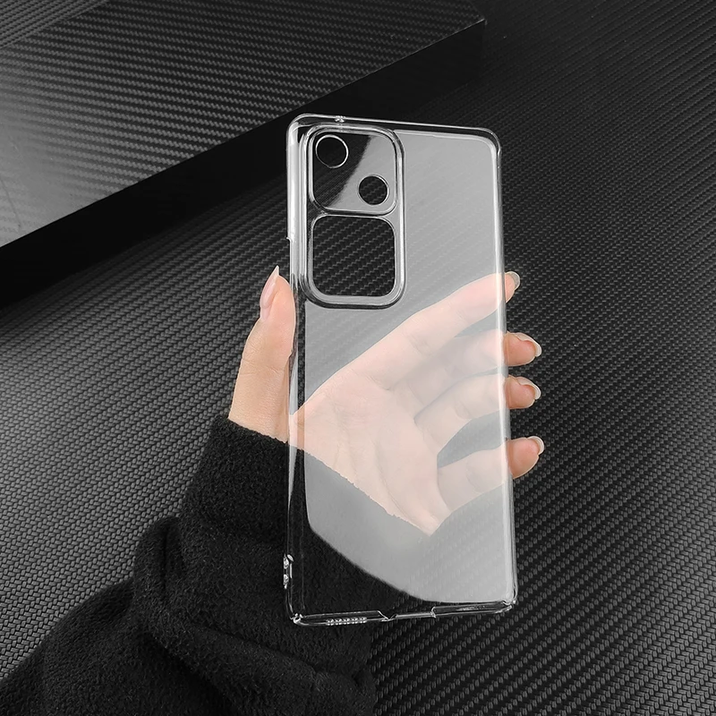 For vivoV30 vivo V30 Pro V30Pro 5G Hard PC Camera Protect Case Ultra Thin Clear Hard Plastic DIY Full Cover Protective Skin