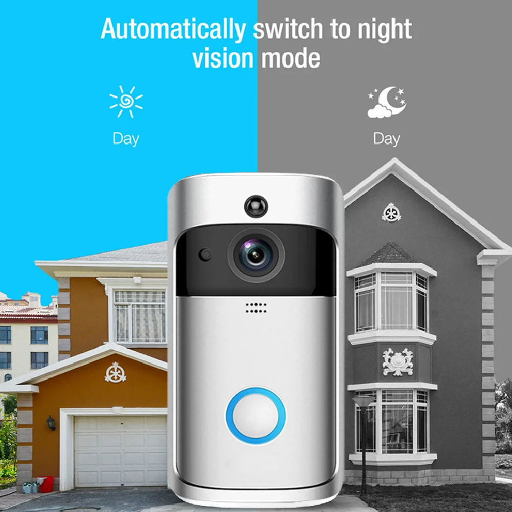 Jianshu Tuya Video Intercom In Private House Security Protection HD High Resolution Visual Smart Security Doorbell Camera Wifi