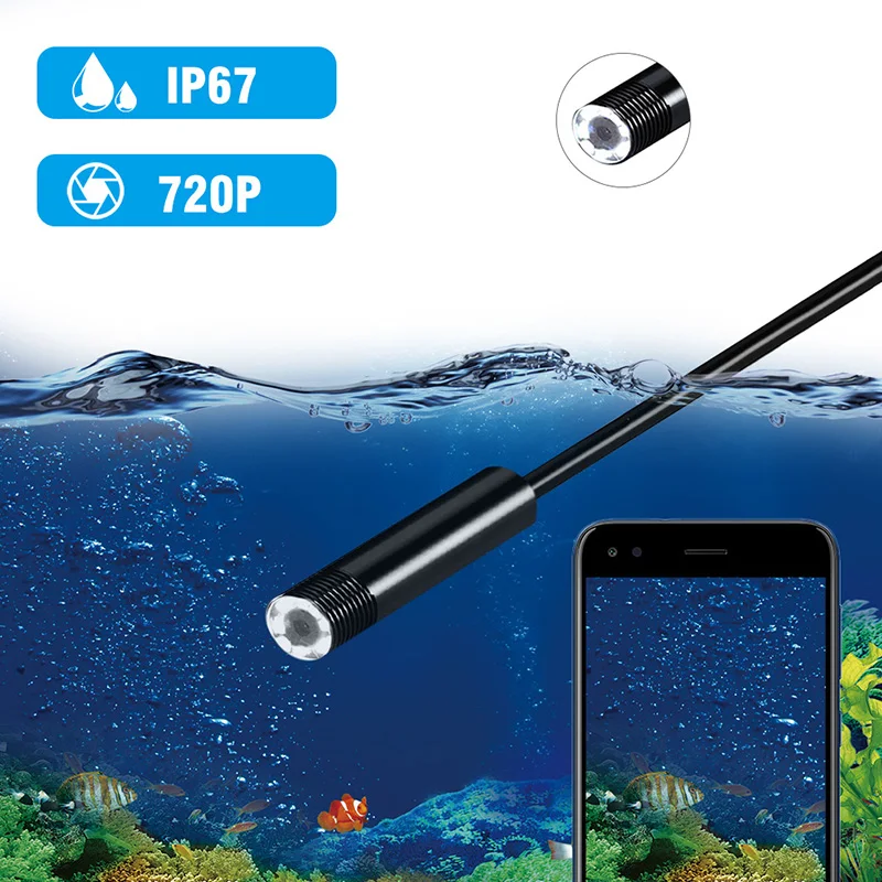 DDCAMERA 1080P USB Endoscoop Inspectiecamera 3 in 1 USB/Micro USB/Type-C Endoscoop Camera Borescope met LED-verlichting