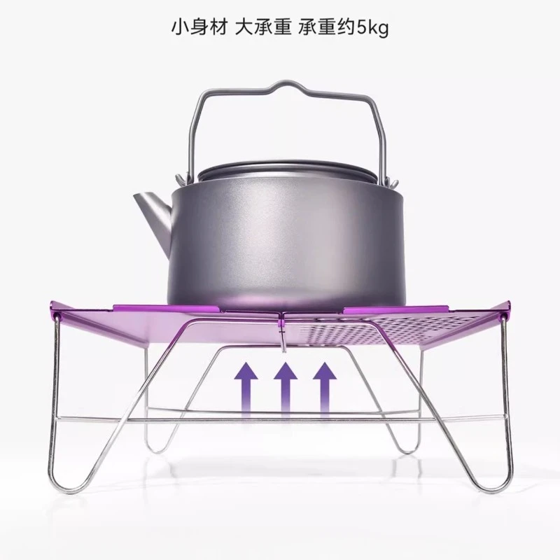 Mesas plegables de aleación de aluminio para senderismo al aire libre, Picnic, mesa pequeña portátil ultraligera para acampar, muebles de jardín para playa Pliante