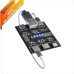 Tester di controllo del cavo USB meccanico DT3 per IPhone Android USB tipo C strumento di rilevamento rapido anormale