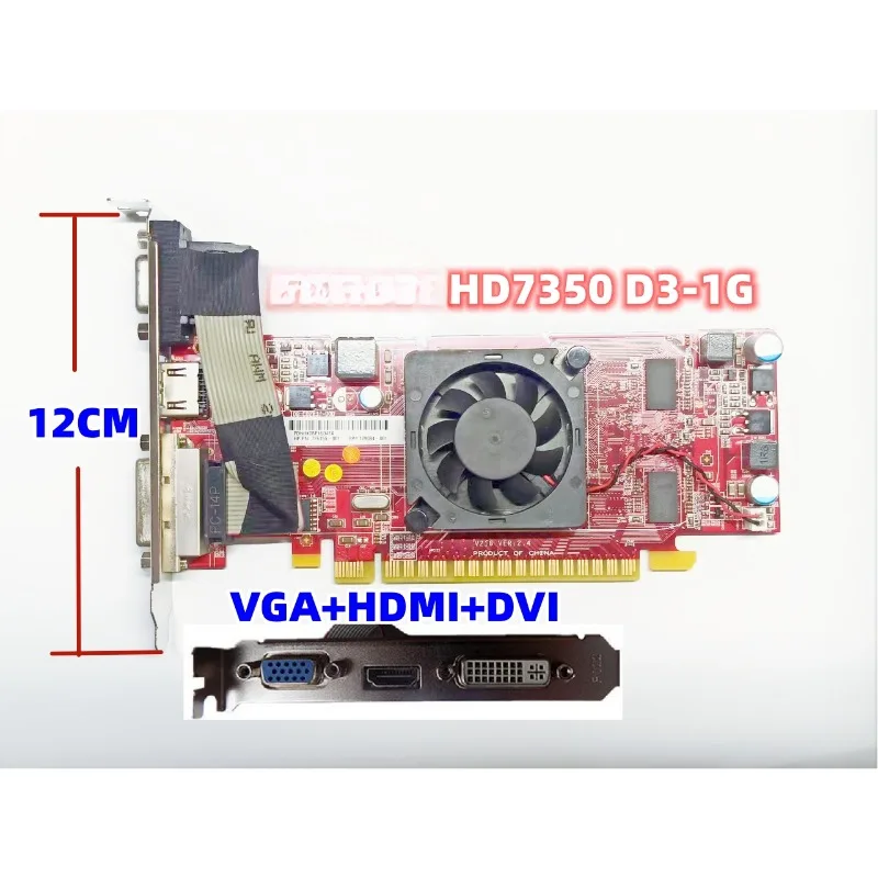 7450 independent graphics card 1g supports dual-screen DP on 2k HDMI maximum resolution 1920 * 1080