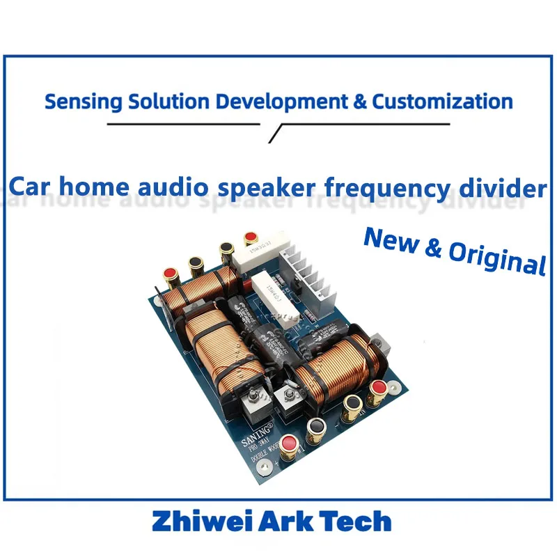 1PC 800W 2-Way HiFi Crossover, Dual Woofer & Tweeter Frequency Divider, 3-Unit Car/Home Audio Speaker Filter