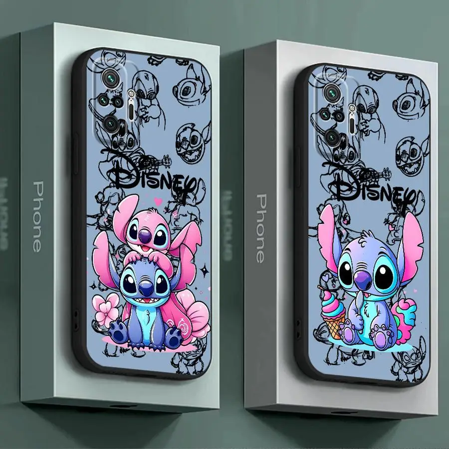 Cartoon Cute Stitch Phone Case for Redmi A2 A1 Plus 13 A3x K40 Pro K40 K60 12C 9C 13C 10A 10C 12 9A 10 9 Soft Cover