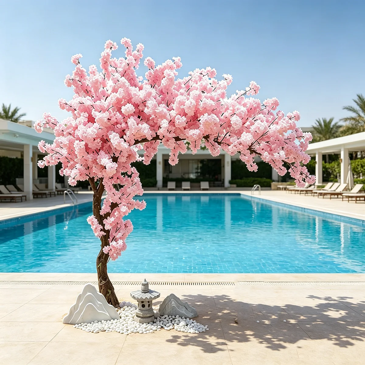 

Artificial Pink Cherry Blossom Tree Arch Fake Sakura Flower for Home Office Party Wedding Decoration