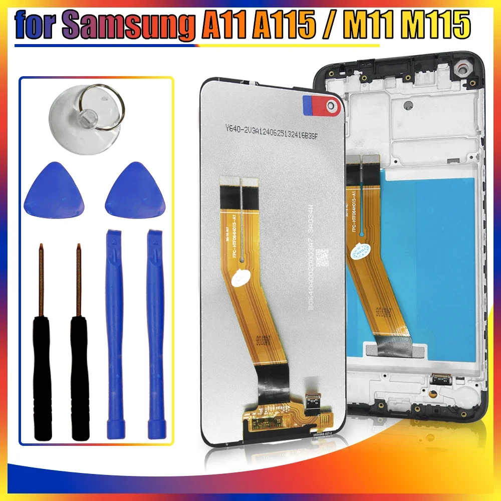 

6.4'' New LCD for Samsung Galaxy A11 A115F LCD Display Touch Screen Digitizer Replacement for Samsung M11 M115 M115F LCD Display