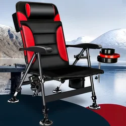 Camping Fishing Chair 5 Gear Adjustable Outdoor Beach Chair Portable Folding Aluminum Alloy Chair for Camping Equipment