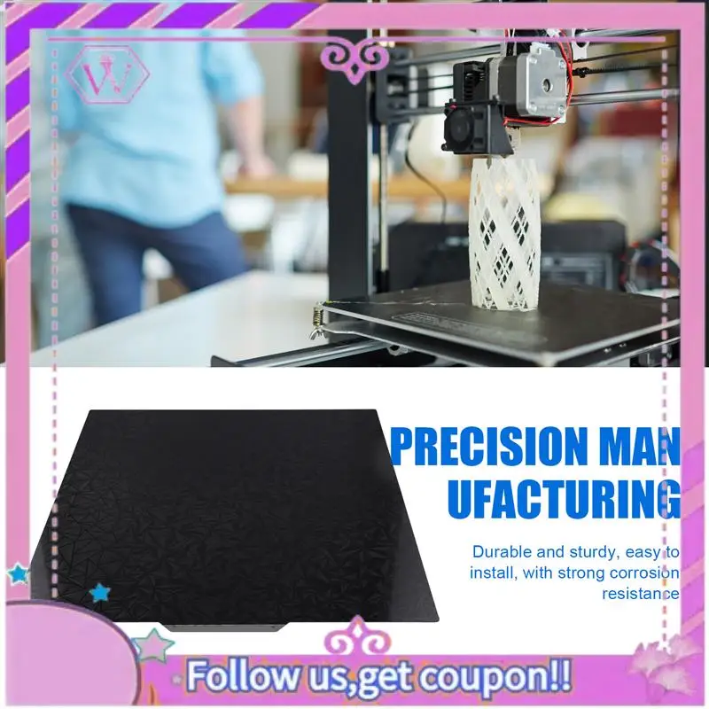 ABSL-For QIDI Q1 Pro/X-Smart 3/X-MAX 3 Build Plate 330Mm Double Sided PEY PEO Chameleon Sheet Printing Board