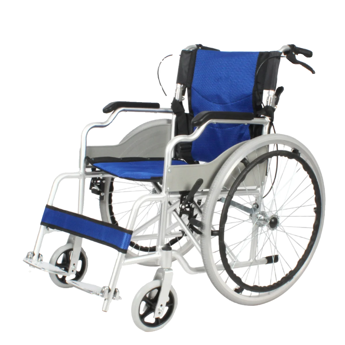 

Aluminum alloy wheelchair folding lightweight trolley for the elderly small disabled scooter