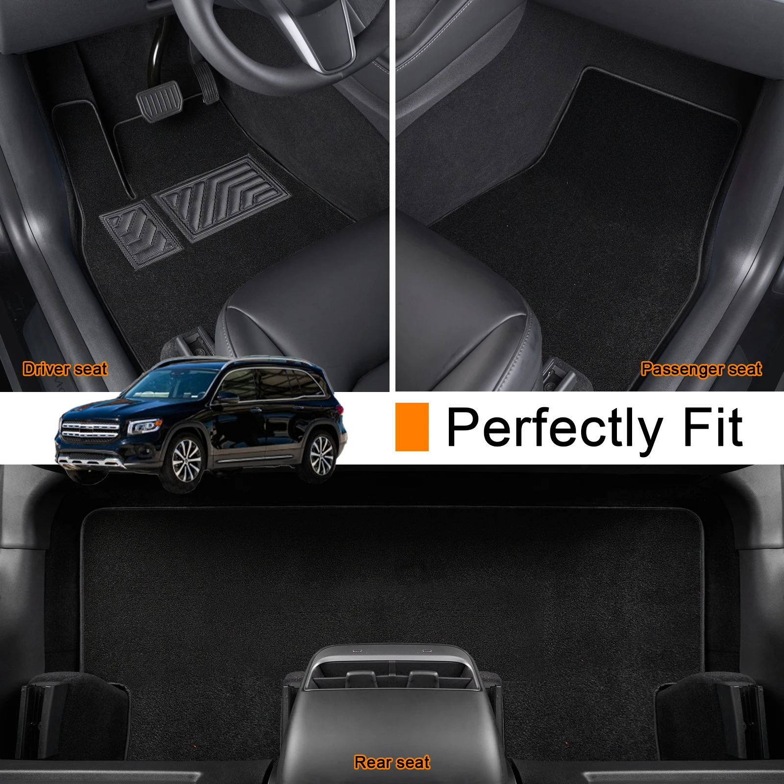 

Автомобильный коврик на заказ для Mercedes-Benz GLB 250 2020 2021 2022 2023, коврик, водонепроницаемый нескользящий протектор, аксессуары, детали