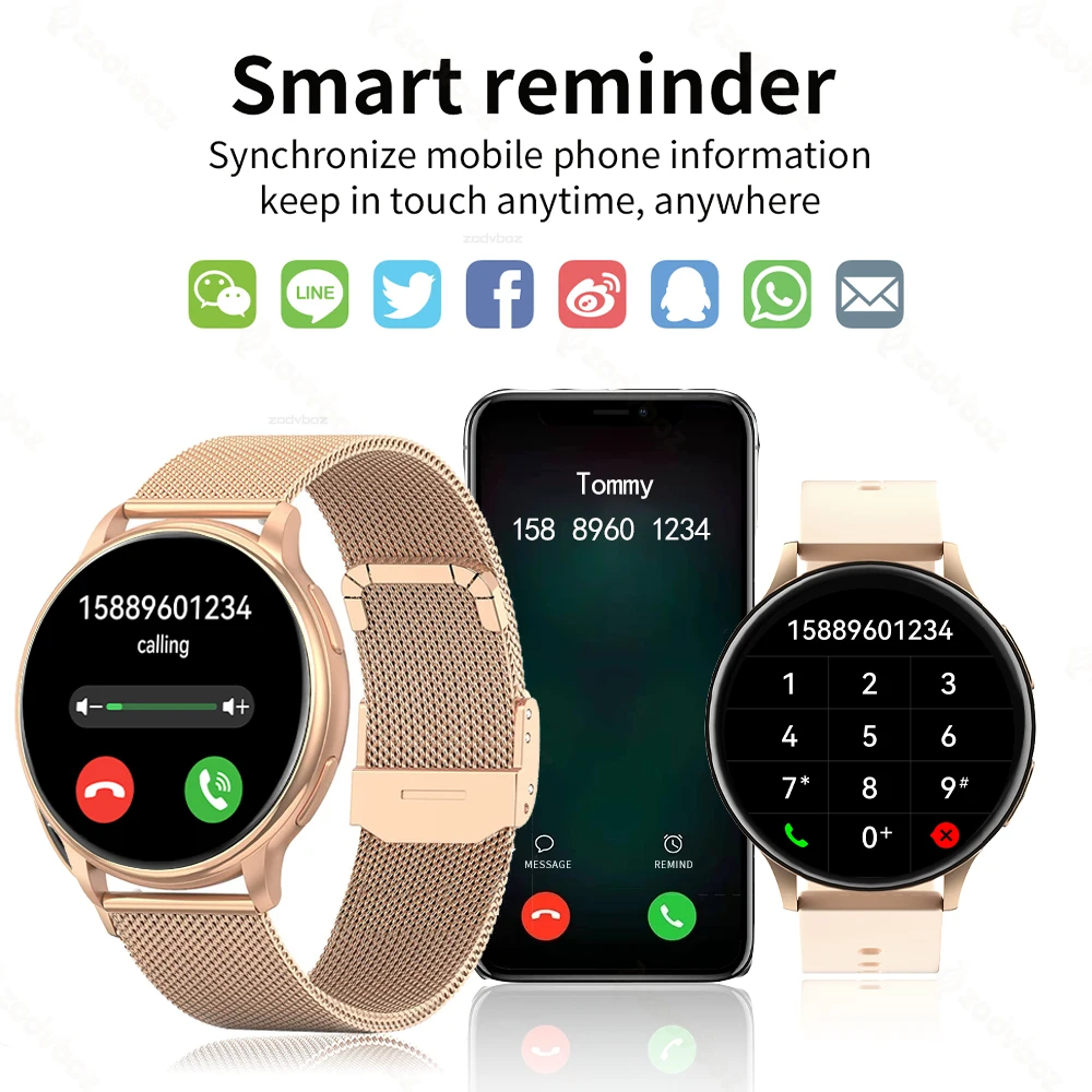 2023 New Men Smart Watch Men Full Touch Screen Sports Fitness Watch IP67 Waterproof Bluetooth For Android IOS Smartwatch Women