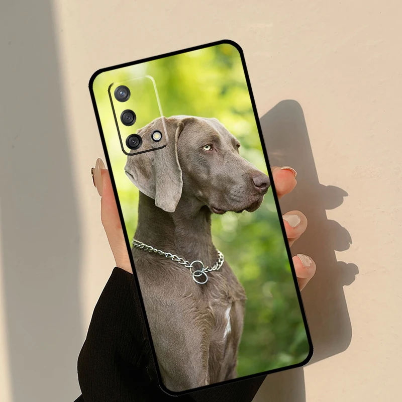 Weimaraner กรณีสุนัขสําหรับ OPPO A91 A93 A96 A76 A16 15 A17 A5 A9 A53 A52 A72 A77 A54 A74 A94 A54S A53S กรณี