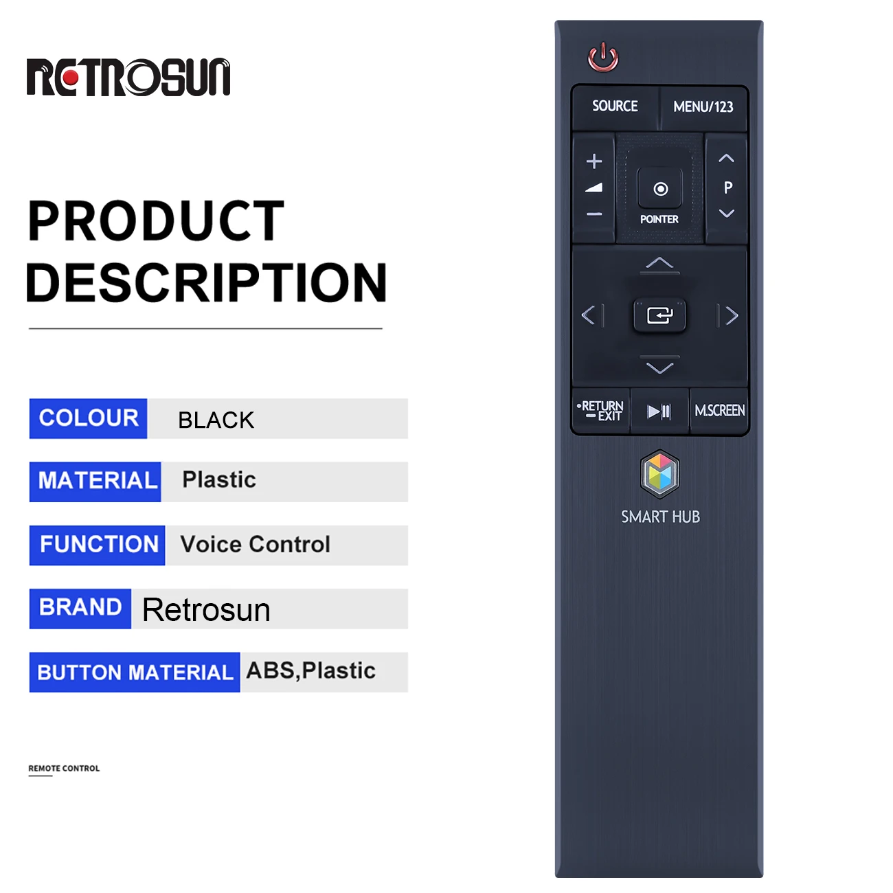 Nowy głos Bluetooth nadaje się do Samsung Smart TV zdalnego sterowania BN59-01220D BN59-01220E BN59-01220G BN59-01220B BN59-01220M