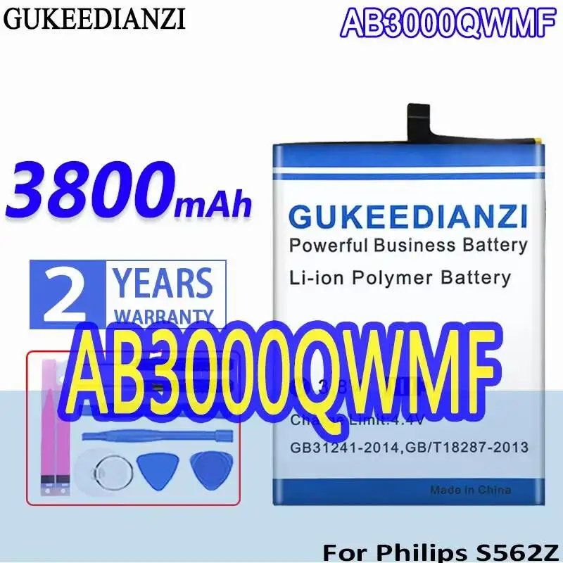 

Аккумулятор для мобильного телефона AB3000QWMF, 3800 мАч, для Philips S562Z, высокая емкость, длительное время работы