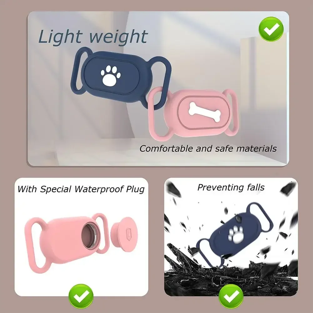 For Samsung Galaxy Smart Tag 2 Collar Holder, Waterproof Silicone Case  for Pet Dog Cat Collars Holder Watchcase