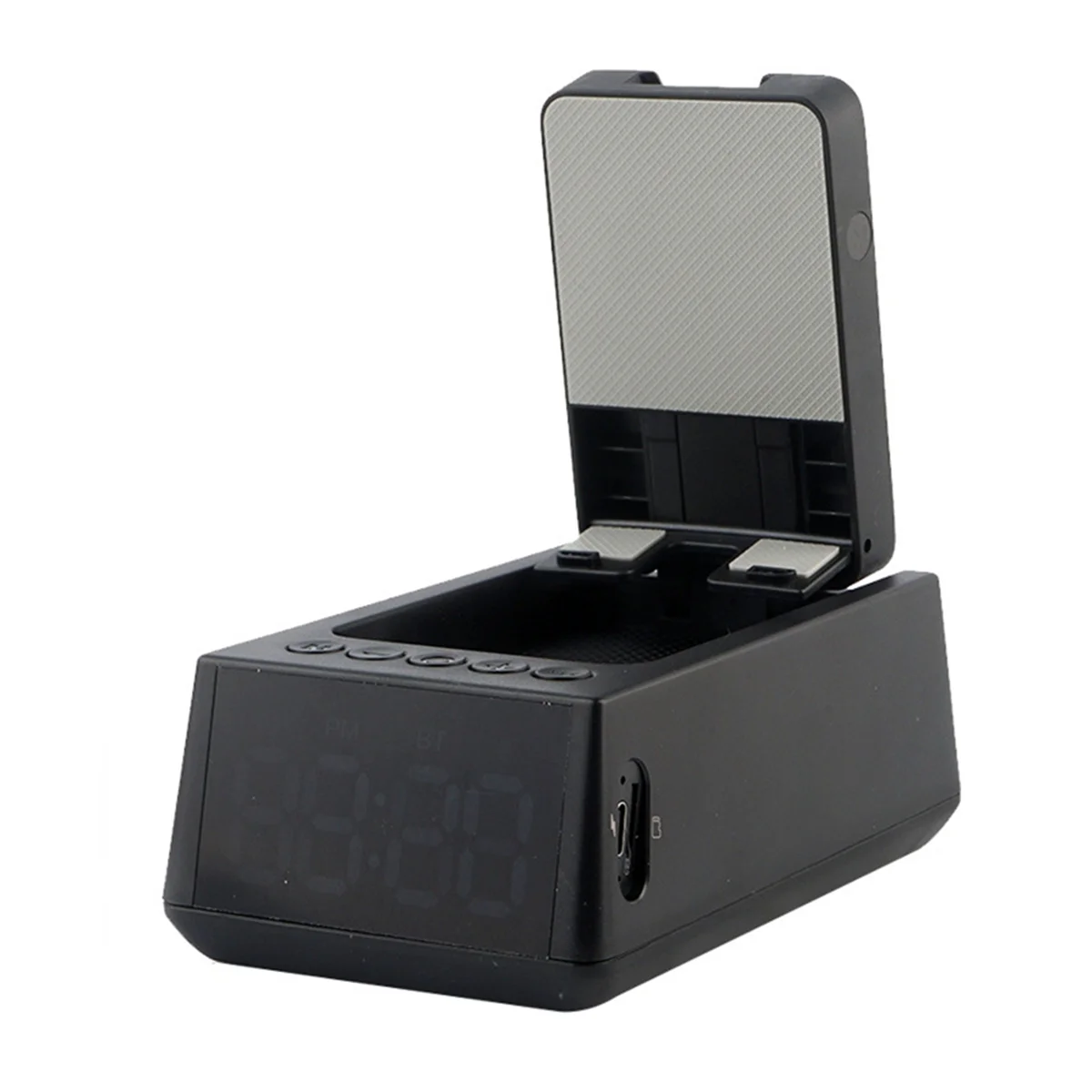 POP-l3-in-1 kabelloser Bluetooth-Lautsprecher mit lautem Wecker, Handy-Ständer, TF-Kartenleser, HD-Surround-Sound