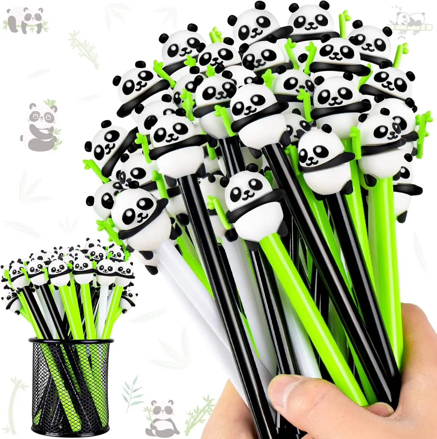 24 Pcs Wholesale Panda Pens For School Office Home Student Teacher Girls Boys Gift