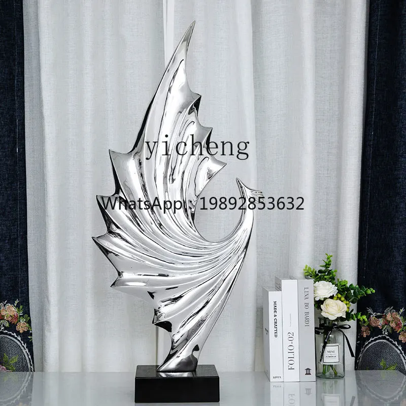 

abstract European electroplated peacock ornament landing entrance living room company opening gifts handicrafts