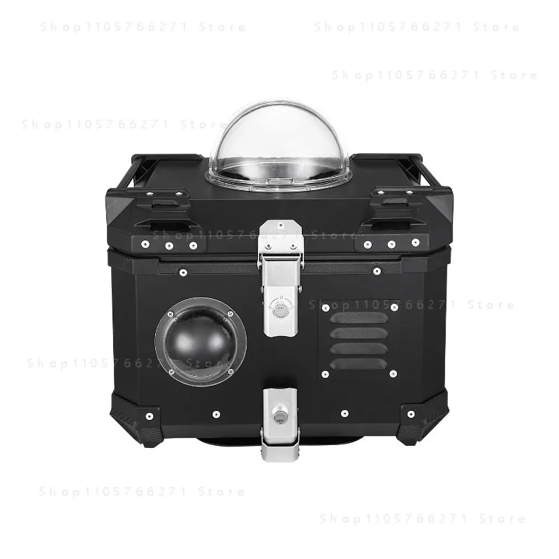 45L Aluminum Pet Carrier Trunk Scooter Motorcycle Cat Dog Travel Top Box