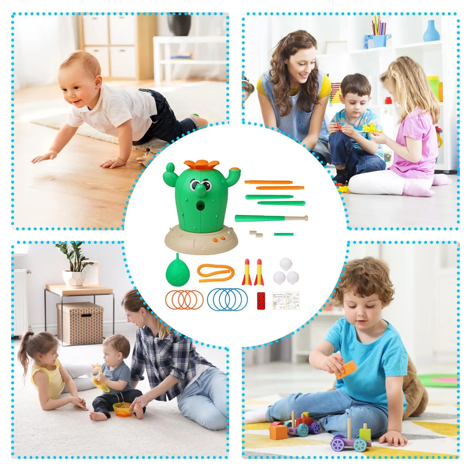 

Kids Jumping Toy Cactus Remote Control Sports Games Kids Music Jumping Toys Baseball Game for Youth Girls Boys Indoor Outdoor