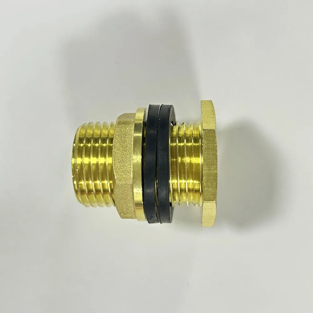 

1/2 "1/4" латунный соединитель резервуара для воды, силиконовая прокладка, медная труба, соединительная муфта для аквариума, садовая ирригационная труба, адаптер для шланга